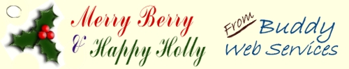 Merry Berry and Happy Holly from Buddy Web Services